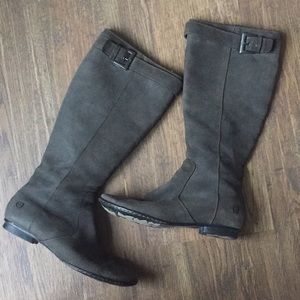 Born Nubuck Leather Tall Boots